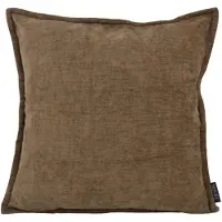 NOVÉE Chenille piped bruin | 45 x 45 cm | kussenhoes | polyester