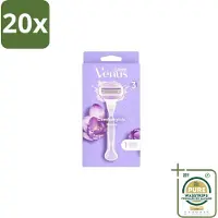 Gillette 20 x - Venus ComfortGlide Breeze – Hydraterende Gelstrips – Dames - Grootverpakking - Scheer Gel - Hydraatende Gelstrips - Comfortabele Scheerervaring - Huidverzorging - Scherpe Mesjes