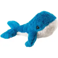 Sigikid Knuffelwal, pluche speelgoed voor kinderen, blauw en wit