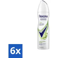Rexona 6 x - Deodorant - Spray - Aloe Vera Scent - 150ml - Deodorant Spray - Zweetbestendig - Fris - Aloë Vera - Huidverzorgend