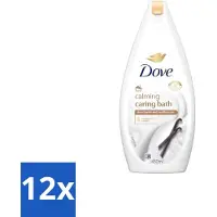 Dove – Badcrème – Sheaboter & Vanille – 450 ml - Voordeelverpakking - 12 stuks