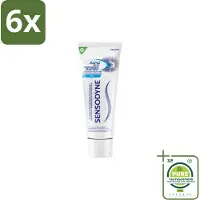 Sensodyne – Tandpasta – Rapid Relief Whitening – 75 ml - Voordeelverpakking - 6 stuks - Gevoelige tanden - Tandpasta