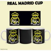 Roly Real Madrid Voetbal Mok High quality print 325 ml - Coffee Mug - Football Gift Real Madrid Official Logo Cup – Football Fan Mug, Ceramic Coffee Cup for Madridistas