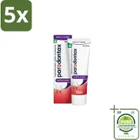Parodontax 5 x Tandpasta bij Bloedend Tandvlees Ultra Clean 75 ml - Grootverpakking - Bloedend Tandvlees - Tandpasta - Tandvleesbescherming - Tandplak - Fluoride