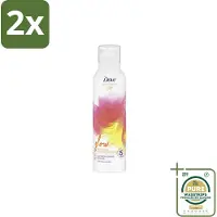 Dove – Douche- & Scheerschuim – Bath Therapy Glow – 200 ml - Voordeelverpakking - 2 stuks - Stralende huid - Niacinamide