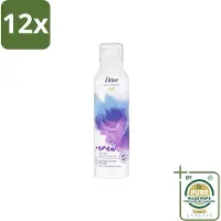 Dove – Douche- & Scheerschuim – Bath Therapy Renew – 200 ml - Voordeelverpakking - 12 stuks - Pro-peptide - Hydratatie