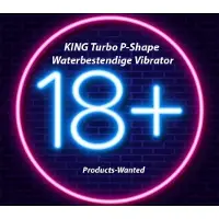 King Turbo P-Shape Waterbestendige Vibrator in Nude Kleur