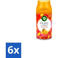 Air Wick – Luchtverfrisser Navulling – Island Mango – 250 ml - Voordeelverpakking - 6 stuks