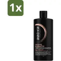 Syoss 1 x Intense Shampoo Keratin Deep Caring 440 ml - Keratin Shampoo - Keratin Deep Caring - Keratin Strong Complex - Beschadigd Haar - Breekbaar Haar