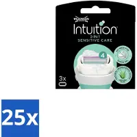 Wilkinson Sword Wilkinson – Scheermesjes – Intuition Dry Skin Sensitive Care – 3 Scheermesjes - Bulkverpakking - 25 stuks