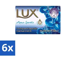 Lux – Bar Soap – Aqua Sparkle – 80 g - Voordeelverpakking - 6 stuks