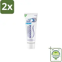 Sensodyne – Tandpasta – Rapid Relief Whitening – 75 ml - Voordeelverpakking - 2 stuks - Gevoelige tanden - Tandpasta