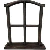 Home Sweet Home Decoratie stalraam oud kozijn hout op voet 63 x 56 cm bruin geschuurd old look | 248261 | | Stoer & Sober Woonstijl