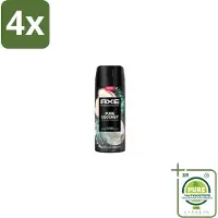 Axe – Deodorant Spray – Pure Coconut – 150 ml - Voordeelverpakking - 4 stuks - Deodorant spray - Kokosgeur