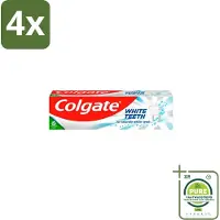 Colgate – Tandpasta – White Teeth – 75 ml - Voordeelverpakking - 4 stuks - Witte tanden - Tanden reinigen