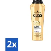 Gliss kur – Shampoo – Ultimate Oil Elixir – 250 ml - Voordeelverpakking - 2 stuks