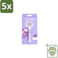 Gillette 5 x - Venus ComfortGlide Breeze – Hydraterende Gelstrips – Dames - Grootverpakking - Scheer Gel - Hydraatende Gelstrips - Comfortabele Scheerervaring - Huidverzorging - Scherpe Mesjes