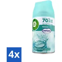 Air Wick 4 x - Luchtverfrisser Navulling - Nenuco - Automatische Spray - 250 ml - Nenuco Geur - Luchtverfrisser - Automatische Spray - Geurverspreiding - Geurneutralisatie