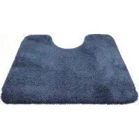 Prima - Soft - WC Mat - donker blauw - 50x60cm - antislip - met uitsparing 21cm