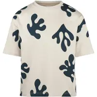 Koko Noko T-shirt ecru Jongens Stretchkatoen Ronde hals All over print - maat 92
