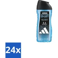 Adidas Shower Gel After Sport 250 ml - Voordeelverpakking - 24 stuks