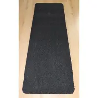 Prima - Soft - Badmat - wastafelmat - loper - zwart - antraciet - 60x180cm - antislip