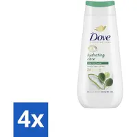 Dove 4 x – Douchecrème – Hydrating Care – 225 ml - Douchecrème - Hydraterende Douchecrème - Droge Huid - Zachte Huid - Frisse Huid