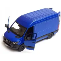 KINSMART Mercedes-Benz Sprinter modelauto Schaal 1:34 blauw