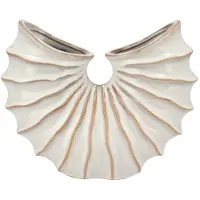 DK Design Daan Kromhout - Vaas - Bloemenvaas - Schelp - Keramiek - 26x8x21cm - Design Vaas