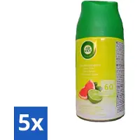 Air Wick 5 x - Luchtverfrisser Navulling - Citrus Bries - Automatische Spray - 250 ml - Luchtverfrisser - Citrusgeur - Geurverspreiding - Automatische Geur - Geurstop