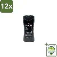 Axe – Douchegel – Black – Houtachtig & Fris - 250 ml - Voordeelverpakking - 12 stuks - Douchegel - Frisheid