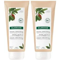 Klorane BIO Cupuaçu Herstellende Conditioner | Regenererend & Ontwarrend | Zeer droog | beschadigde haar 2x200 ml Crème