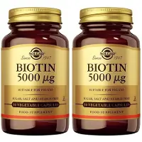 Solgar Biotine 5000 mcg 2x50 St Capsules (ouwels)