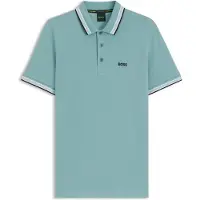 BOSS Heren Paddy blauw poloshirt (S), Casual, Katoen, Korte mouwen 50469055