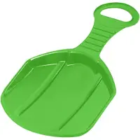 KOTARBAU Sneeuwschijf, Kunststof, 53x34x3.5 cm, Groen, Schotel Slee Plastic, met Handgreep, Rodelen, Sneeuwglijder, Slee, Bobsleeën, voor Kinderen en Volwassenen,Lichtgewicht en Stevig