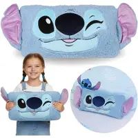 Sarcia.eu DISNEY Stitch Kussen met 3D-oren, decoratief, voor in de kamer, SHERPA 27x45 cm, OEKO-TEX