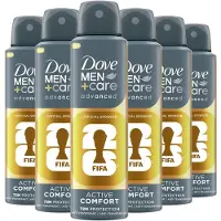 Dove Men - Anti-Transpirant Deodorant Spray - Advanced - Active Comfort FIFA Edition - 6 x 150 ml