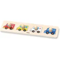 Viga Houten Puzzel met Knopjes - Auto's (12m+)