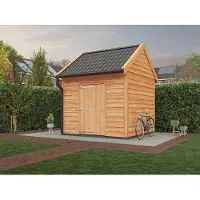 Westwood Douglas overkapping zadeldak, 300 x 300, met schuur en achterwand, Ruiter Plus