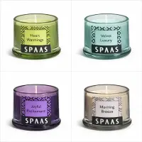 Spaas Geurkaarsen Geschenkset – 7,5 cm – 4-delig – 4 Geuren – Kaarsen in Glas