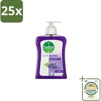 Dettol 25 x Handzeep Verzachtend Lavendel 250 ml - Grootverpakking - Handwas - Handhygiëne - Antibacteriële Handzeep - Handen Verzorgen - Huid Verzorging