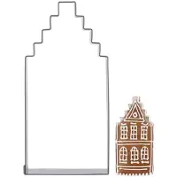 Birkmann Koekjessteker Huisje - 12 x 6 cm - Roestvrij Staal (RVS) - Uitsteker voor Koekjes, Kerst & Fondant - Vaatwasserbestendig