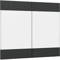 Vicco R-Line Keukenfront – 79.2 x 59 cm meubelfront voor de glazen hangkast Antraciet landhuis