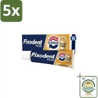 Fixodent 5 x Kleefpasta Plus Dual Power 40 gr - Grootverpakking - Kleefpasta Kunstgebit - Onverslaanbare Bijtkracht - Kunstgebit Fixatie - Bijtkracht Kunstgebit - Kunstgebit Comfort