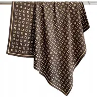 Kamea Dames Sjaal Geometrisch Patroon 90x90cm Bruin Polyester