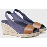Toni pons Espadrilles met sleehak en leren details | MARINEBLAUW