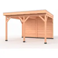 Westwood Douglas overkapping, 400 x 400, met achterwand, Comfort Plus