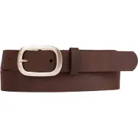 Petrol Industries Riem Dames - Broekriem - Verstelbaar - Leer - Bruin - 105 cm