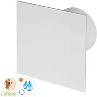 Awenta Silent badkamerventilator 100 mm – Timer en Vochtsensor – 75 m³/h – Mat wit