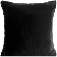 Eurofirany NINA Flanel Kussenhoes 60x60 cm - Zwart